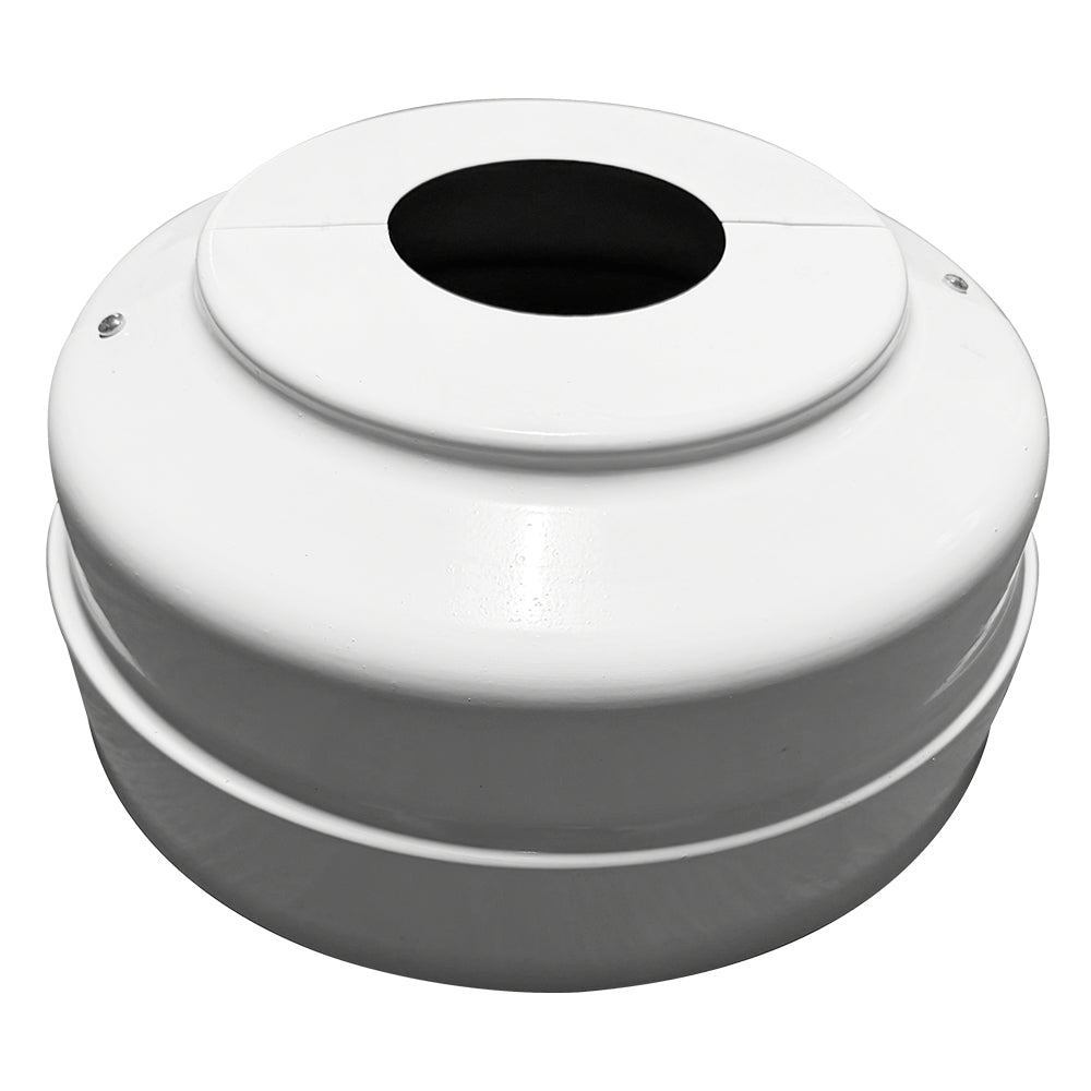 White 4 inch Round Base Cover    WSD-IBR4-W