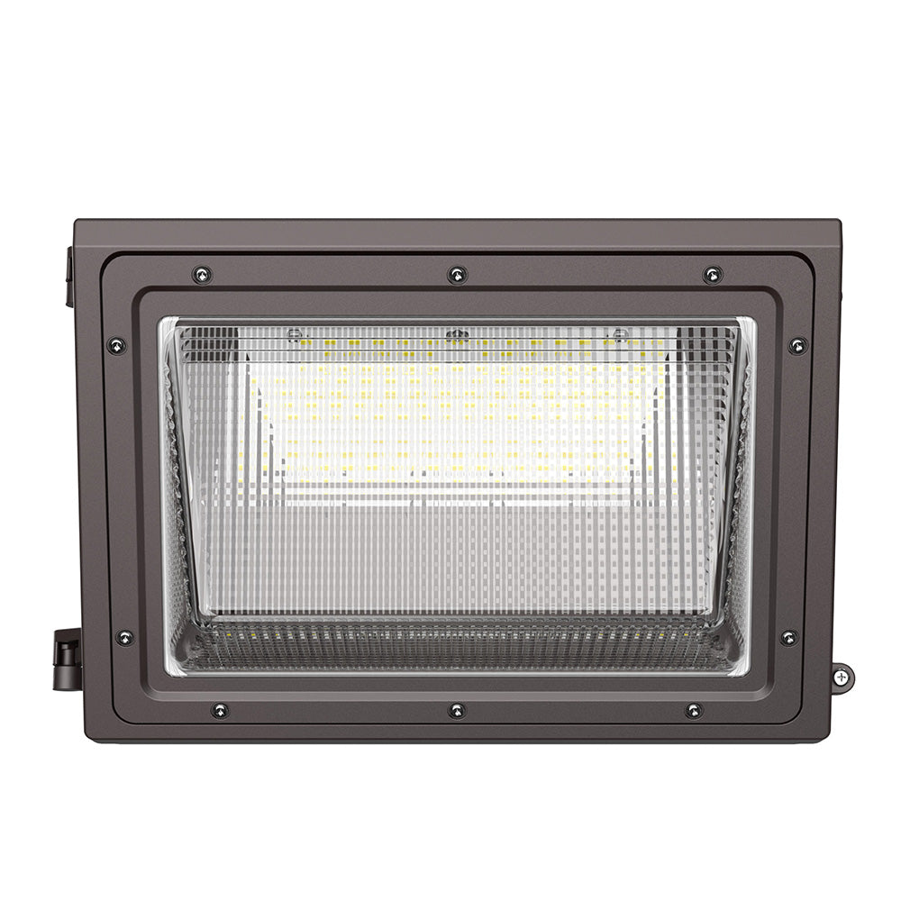 28-70W New Selectable LED Glass Wall Pack Light AC120-277V WSD-GWP2842567W27-345K-D-P-G2