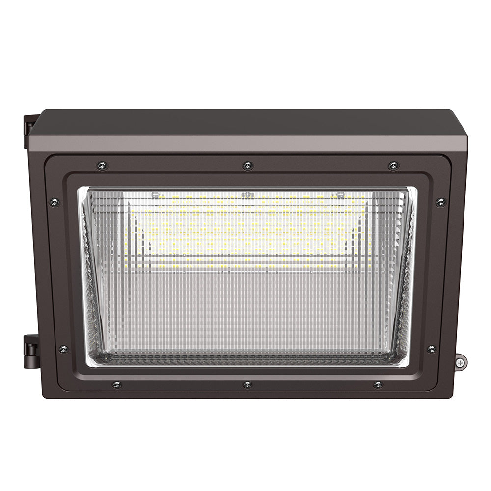 48W-120W Selectable LED Glass Wall Pack Light with Photocell AC120-277V  WSD-GWP48729612W27-345K-D-P-G2