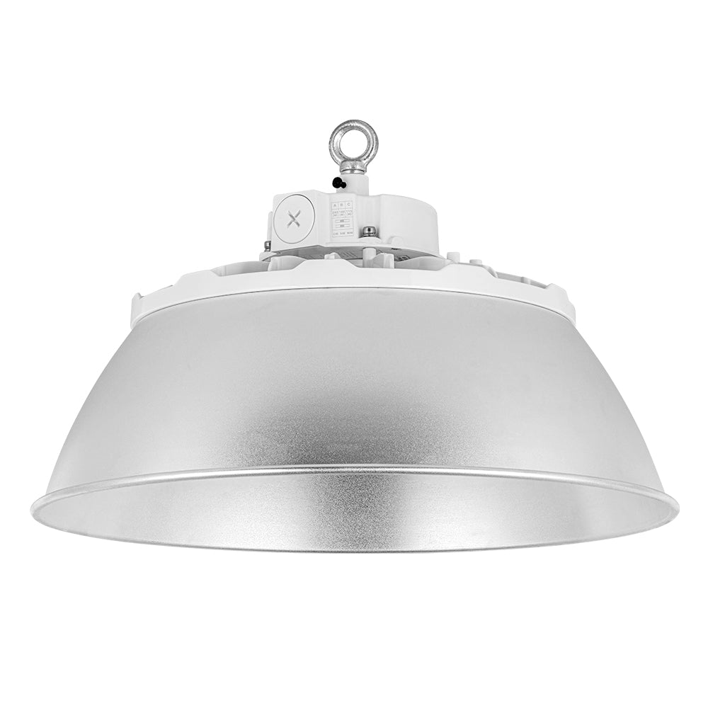 140-240W WHITE Selectable LED UFO High Bay Light AC120-277V WSD-UFO141924W27-3545K-W-H