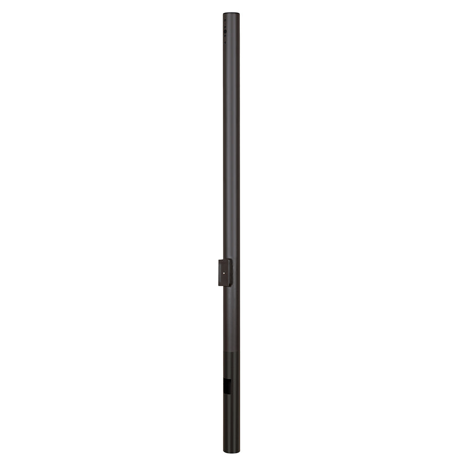 15 Foot 4 Inch Direct Burial Straight Round Steel Pole 11G   WSD-RDB15FT4-11G-D