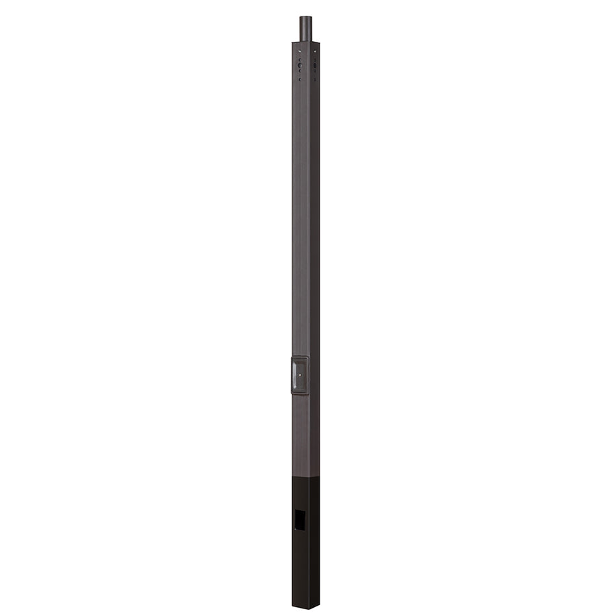 15 Foot 4 Inch Direct Burial Straight Square Steel Pole 11G    WSD-DBS15FT4-11G-D-T