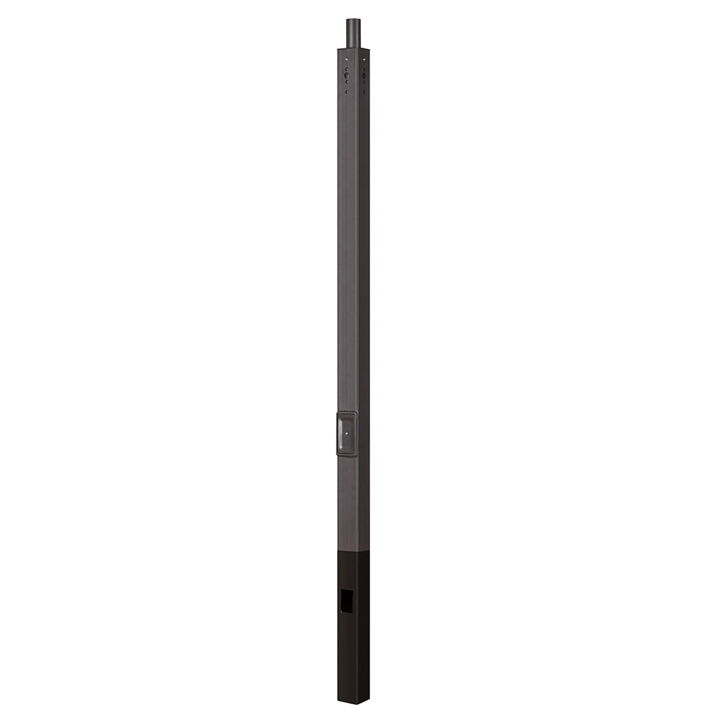 10 Foot 4 Inch Direct Burial Straight Square Steel Pole 11G   WSD-DBS10FT4-11G-D-T