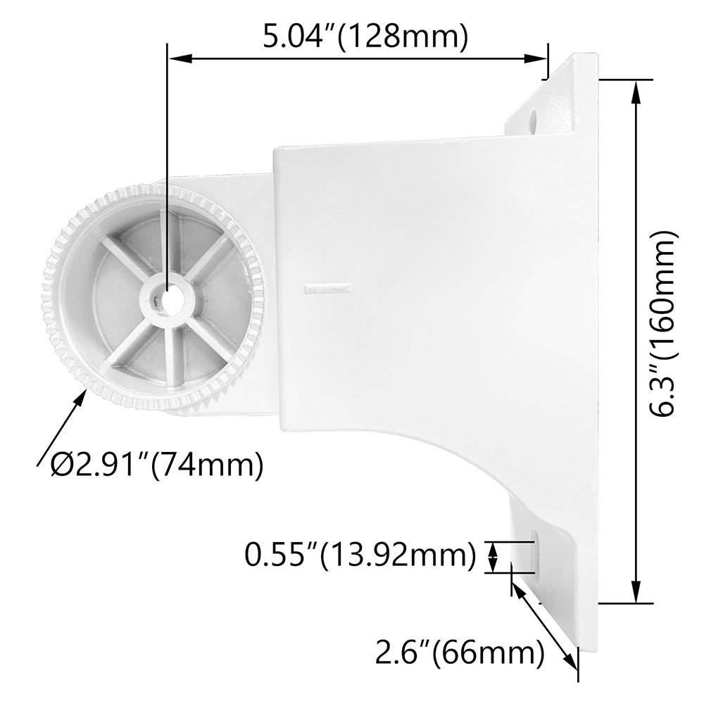 White NEW Arm Mount WSD-NEWSBARM2-W · WSD LED INC