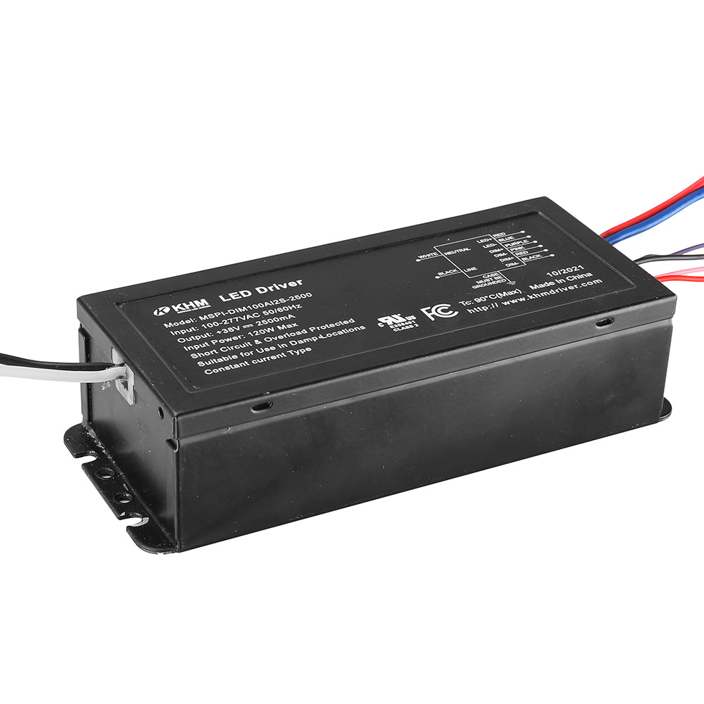 100W LED Power Supply AC100-277V   12VDC  (Dimmable)   MSPI-DIM100A12S-2500