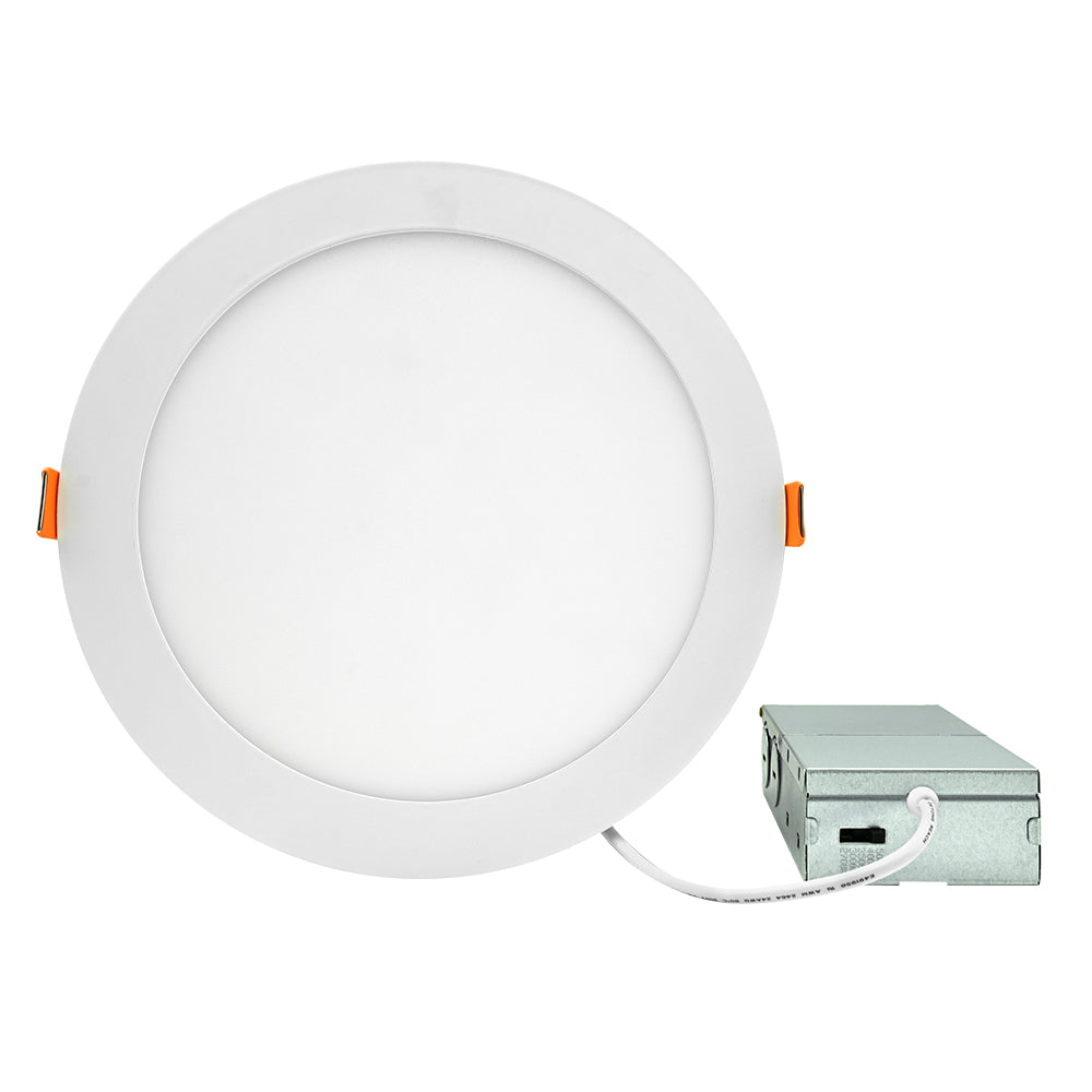 8inch 18W Selectable LED Round Slim Panel Light AC120V  WSD-8RSPL18W12-5CCT-W