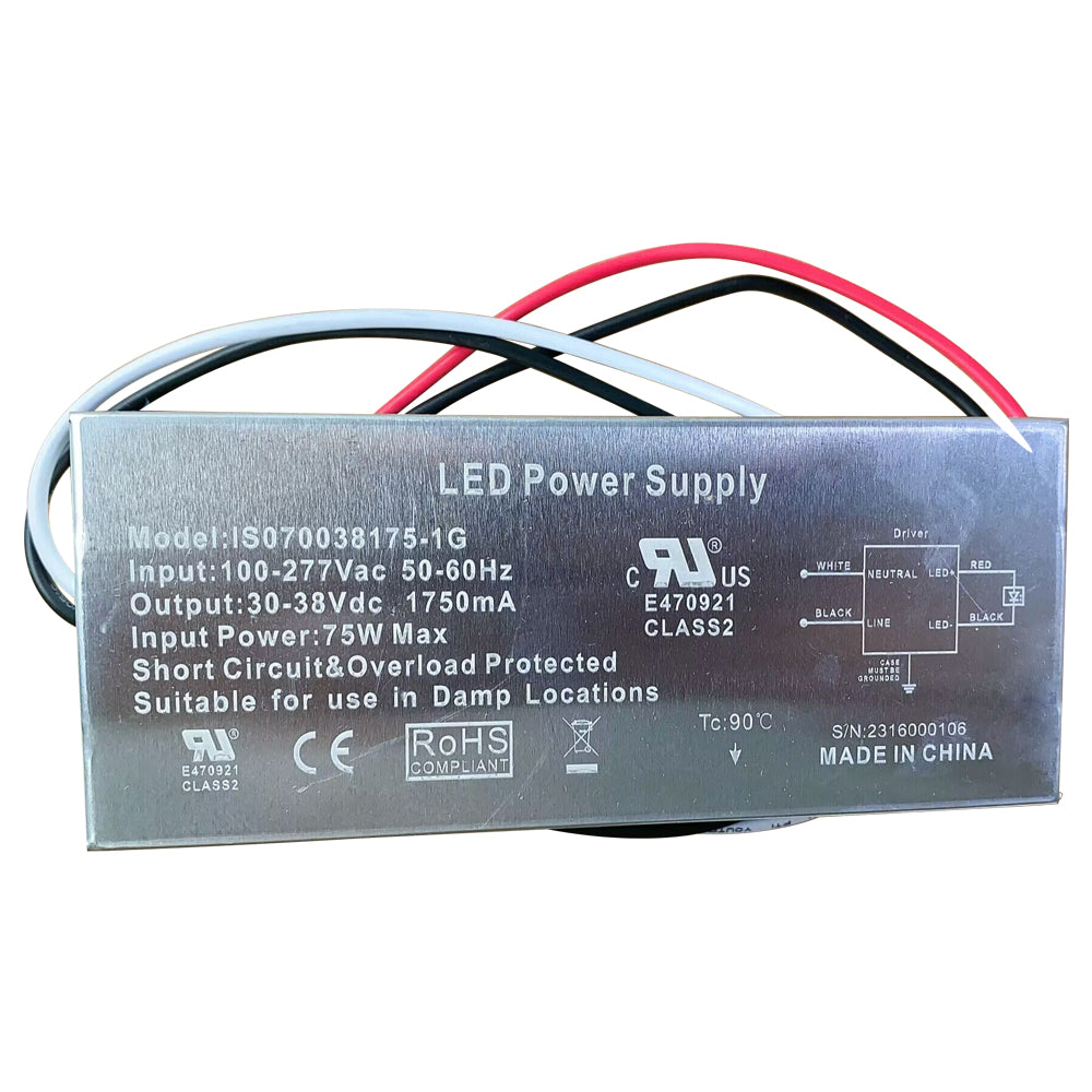 70W LED Power Supply  AC120-277V  IS070038175-1G