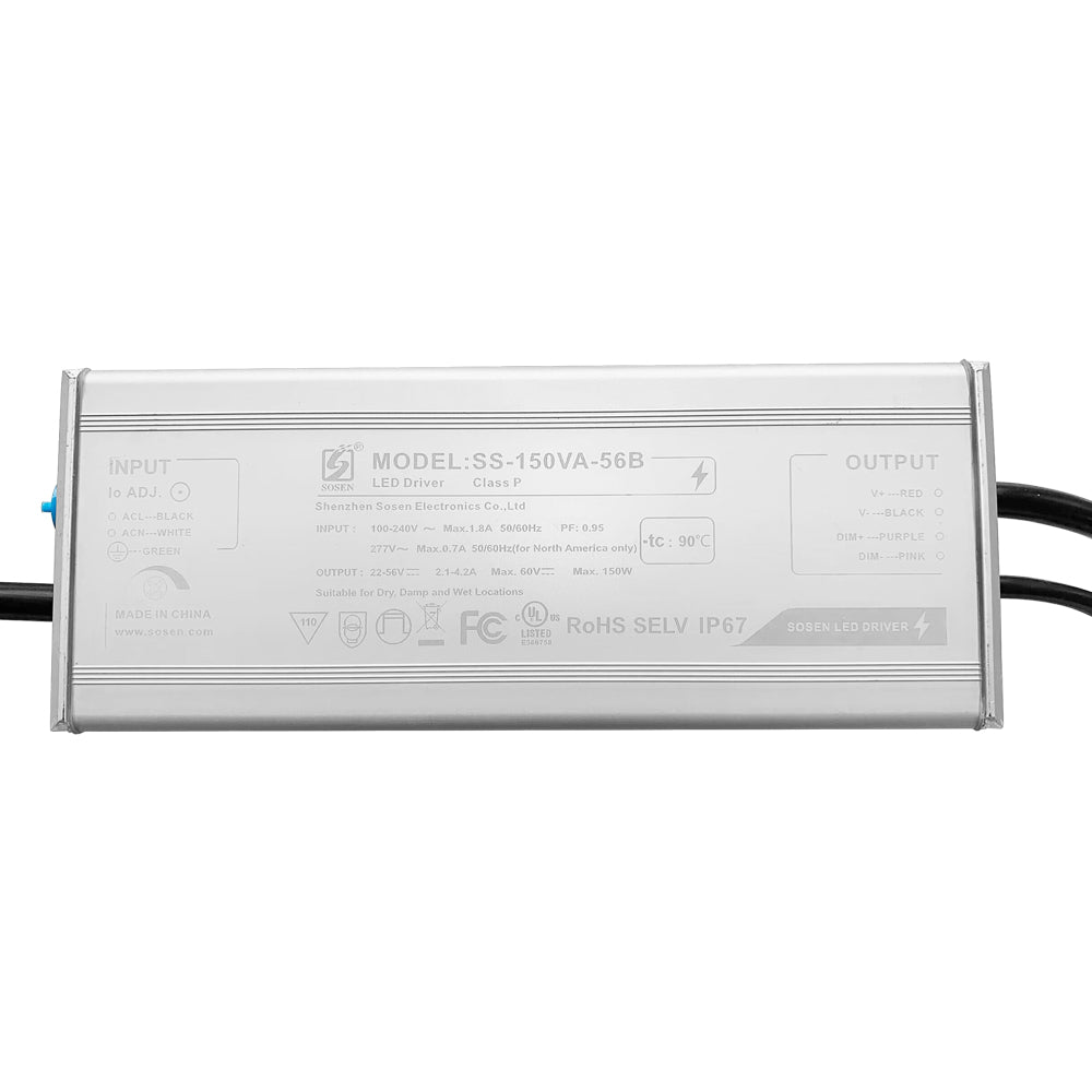 150W LED Power Supply AC120-277V (Dimmable)  SS-150VA-56B