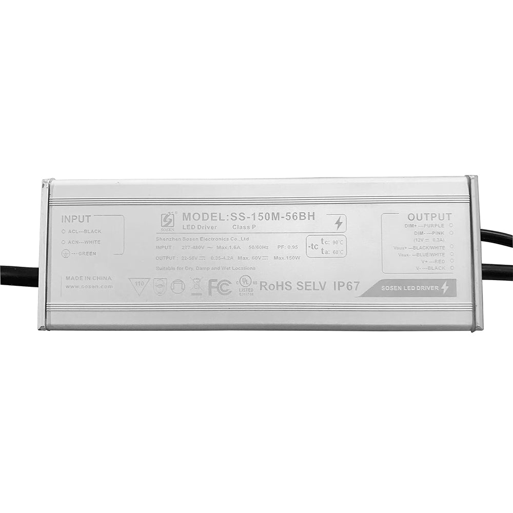 150W SOSEN LED Power Supply AC277-480V (Dimmable)   SS-150M-56BH