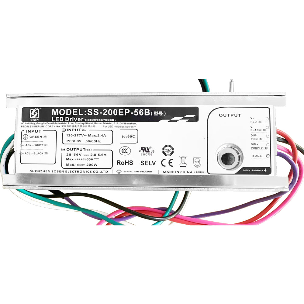 200W SOSEN LED Power Supply AC120-277V (Dimmable)    SS-200EP-56B