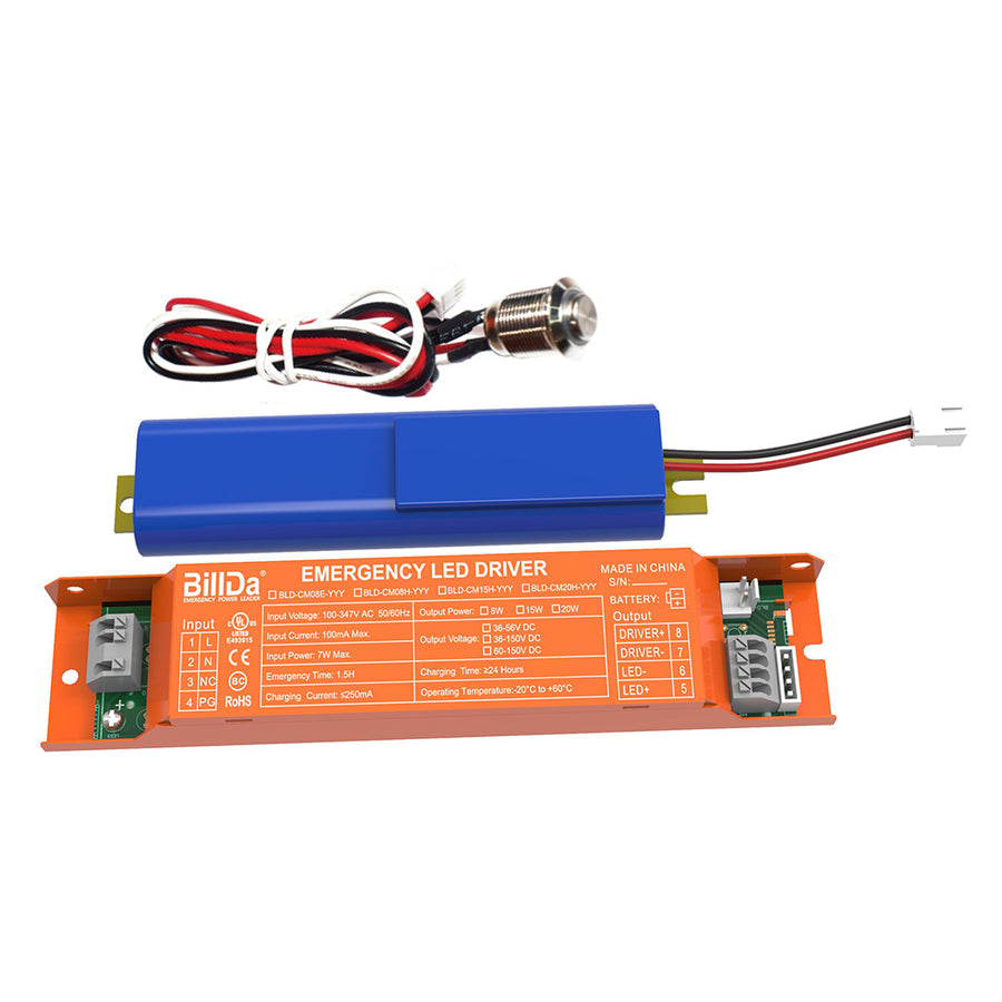 15W Low Temperature Split Built-In Emergency Backup Battery Driver 100-347Vac BLD-CM15H-YYY