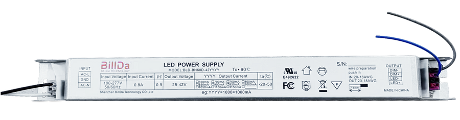 42W LED Power Supply AC120-277V  BLD-BN60D-421000