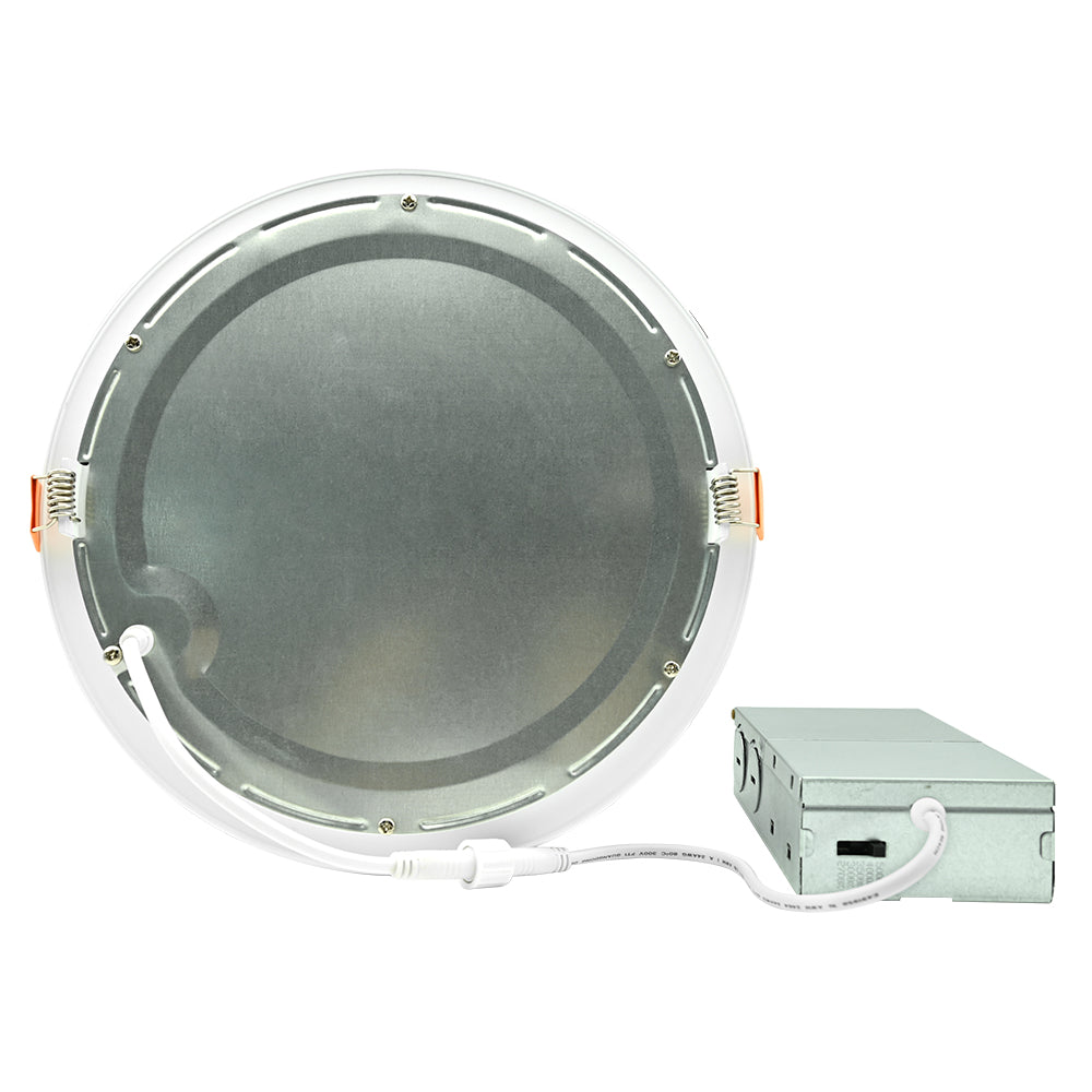 8inch 18W Selectable LED Round Slim Panel Light AC120V  WSD-8RSPL18W12-5CCT-W