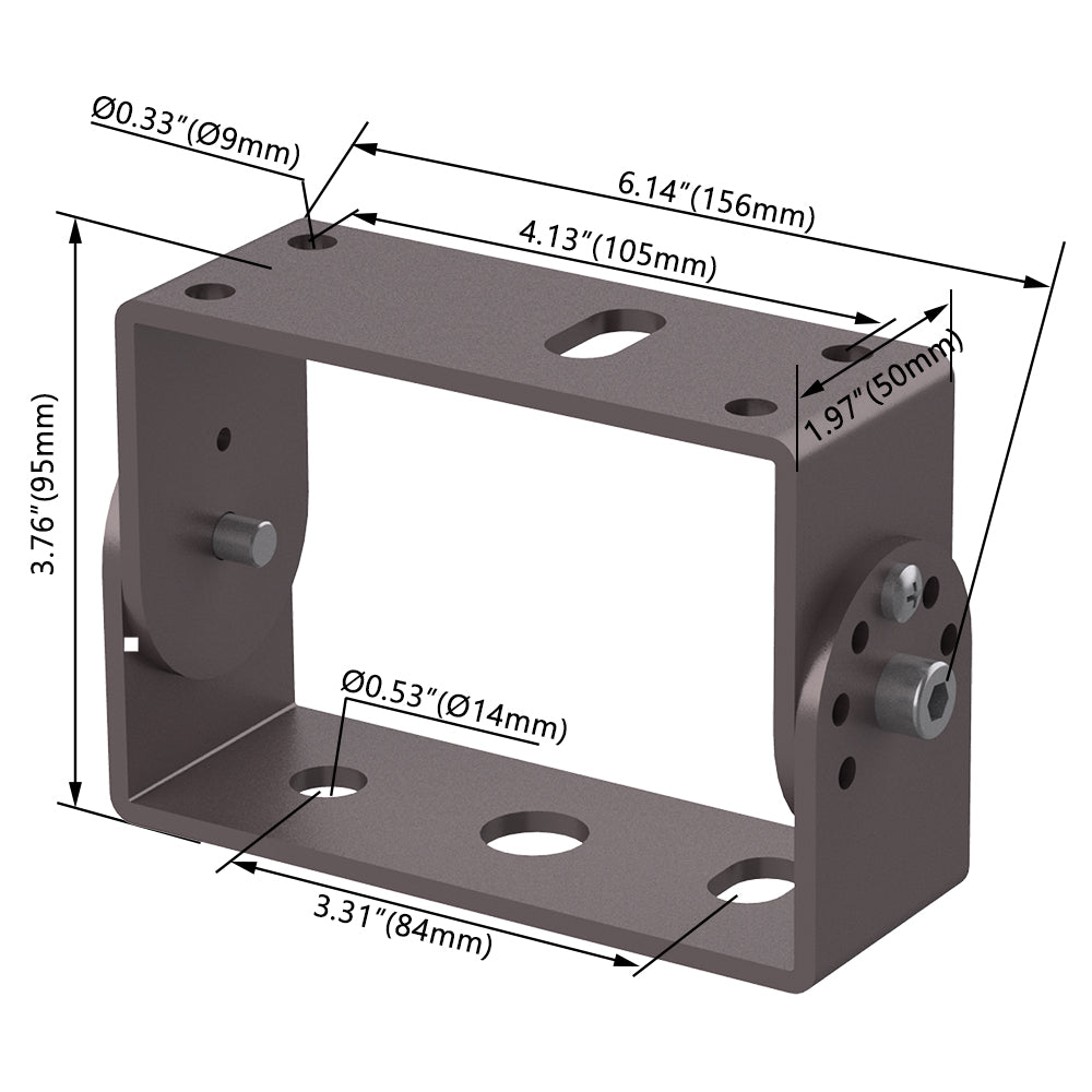 100W-450W U-Bracket For Selectable LED Flood Light WSD-FLU-Bracket-100W-450W