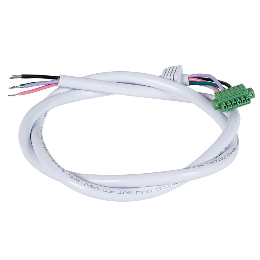 6FT 5-conductor AC cable for Architecture 5CCT Selectable LED Linear Lights WSD-OL-5CPC-6FT-W