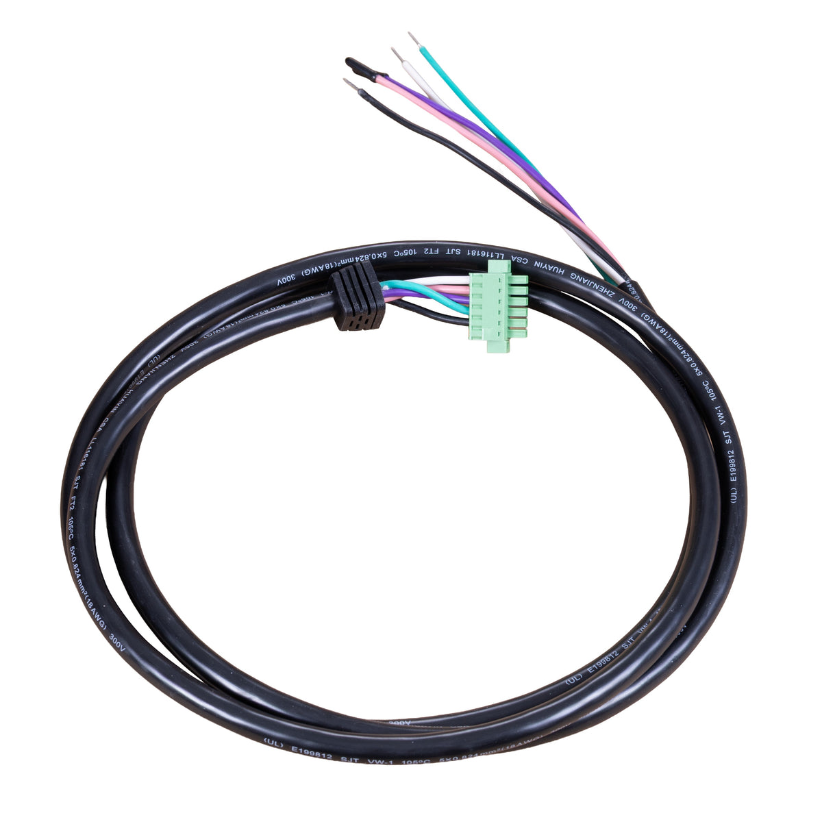 6FT Five-Core AC Power Cord Length  (2FT, 4FT, 8FT)  WSD-OL-5CPC-6FT-B
