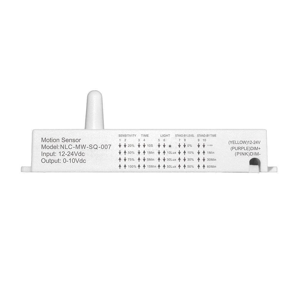 Low Voltage Bi-Level Motion Sensor NLC-MW-SQ-007
