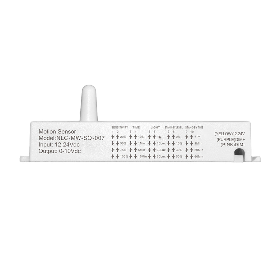 Low Voltage Bi-Level Motion Sensor NLC-MW-SQ-007
