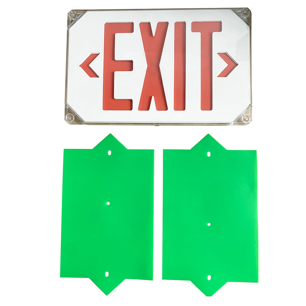 Wet Location LED Exit Sign 120Vac/277Vac CR-7110 · WSD LED INC