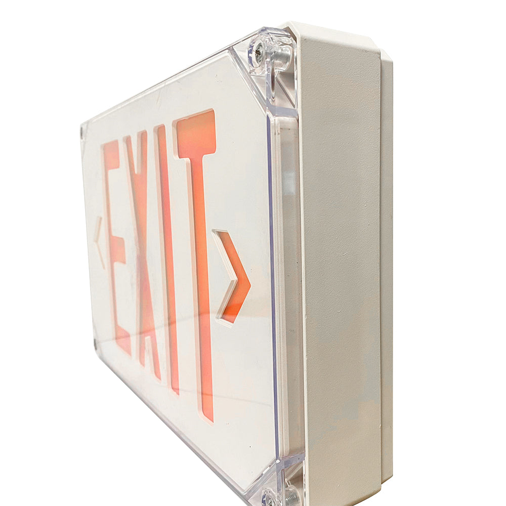 Wet Location LED Exit Sign 120Vac/277Vac CR-7110 · WSD LED INC