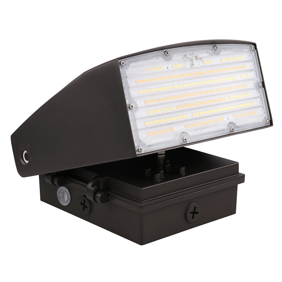 40W-80W Selectable LED Adjustable Wall Pack AC120-277V   WSD-SWP468W27-345K-D-P