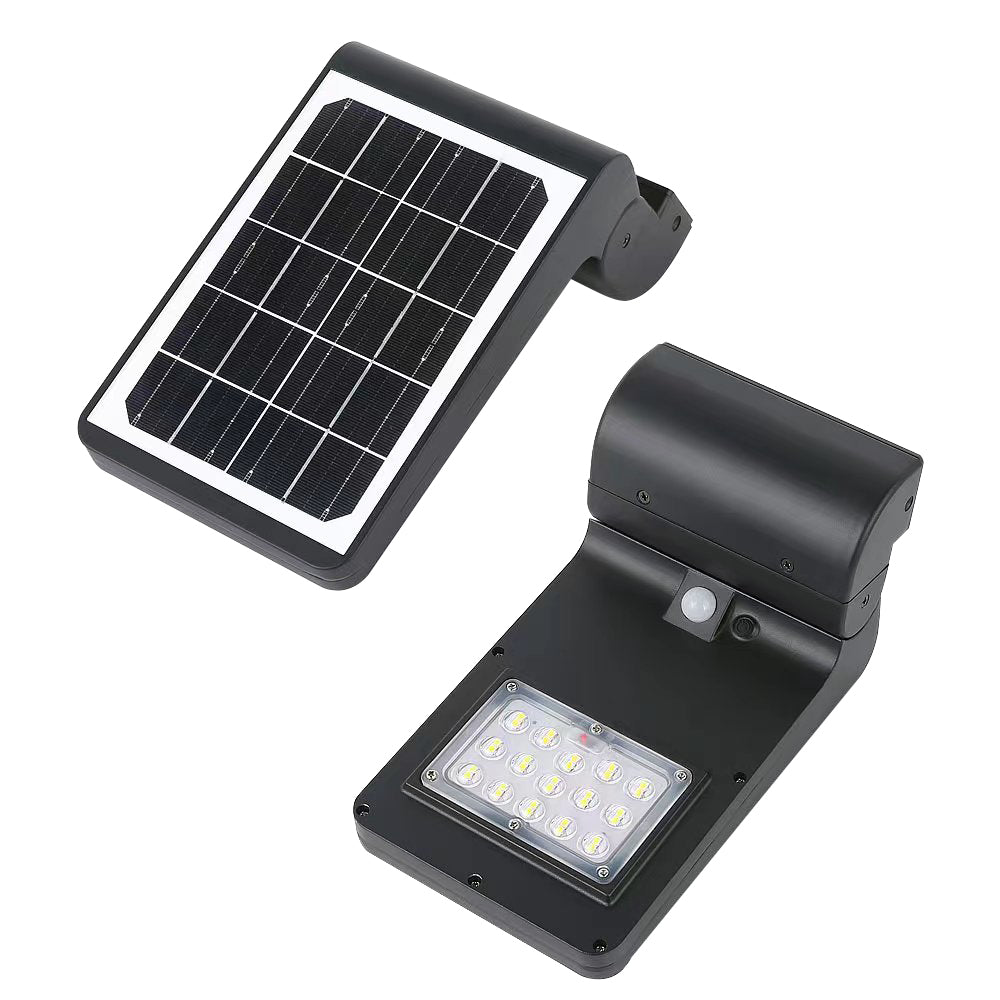 5W Solar LED Semi-Cutoff Wall Mount Light WSD-SPHWP5W5-50K-B 