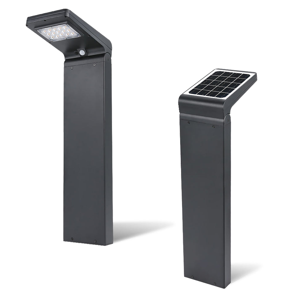 5W Solar LED Square Bollard Light  WSD-SPSBL5W5-50K-B