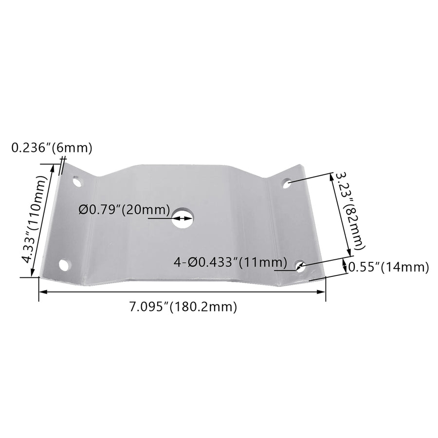 6-9.8inch Wooden Pole Bracket Kit Linker WSD-WB69.8inch-PL-S