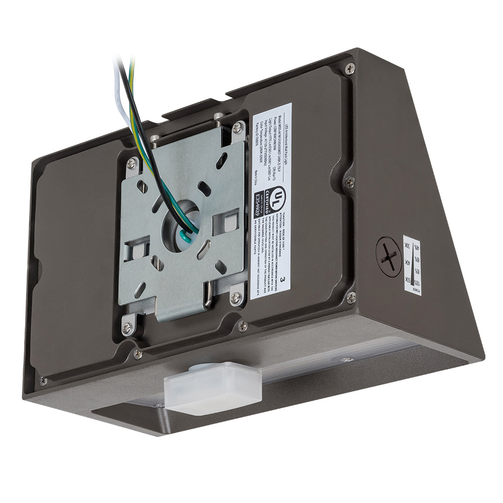 12W-30W Selectable LED Architectural Wall Pack Light with Photocell AC120-277V  WSD-AFW12182430W27-345K-D-P-G2
