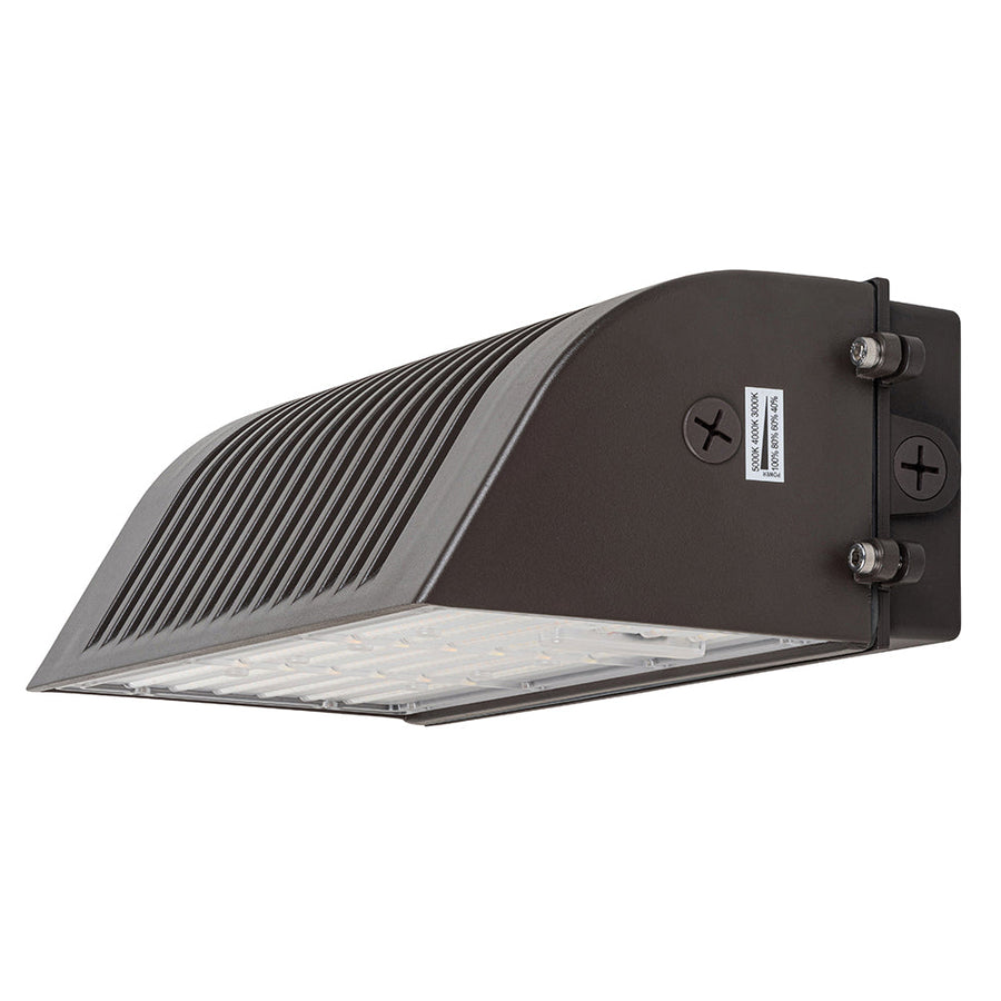 Selectable LED Full Cutoff Wall Pack Light With Photocell AC120-277V  WSD-FWP2842567W27-345K-D-P