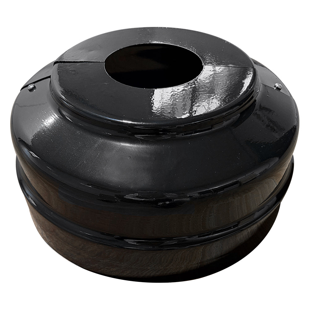 Black 4 inch Round Base Cover    WSD-IBR4-B