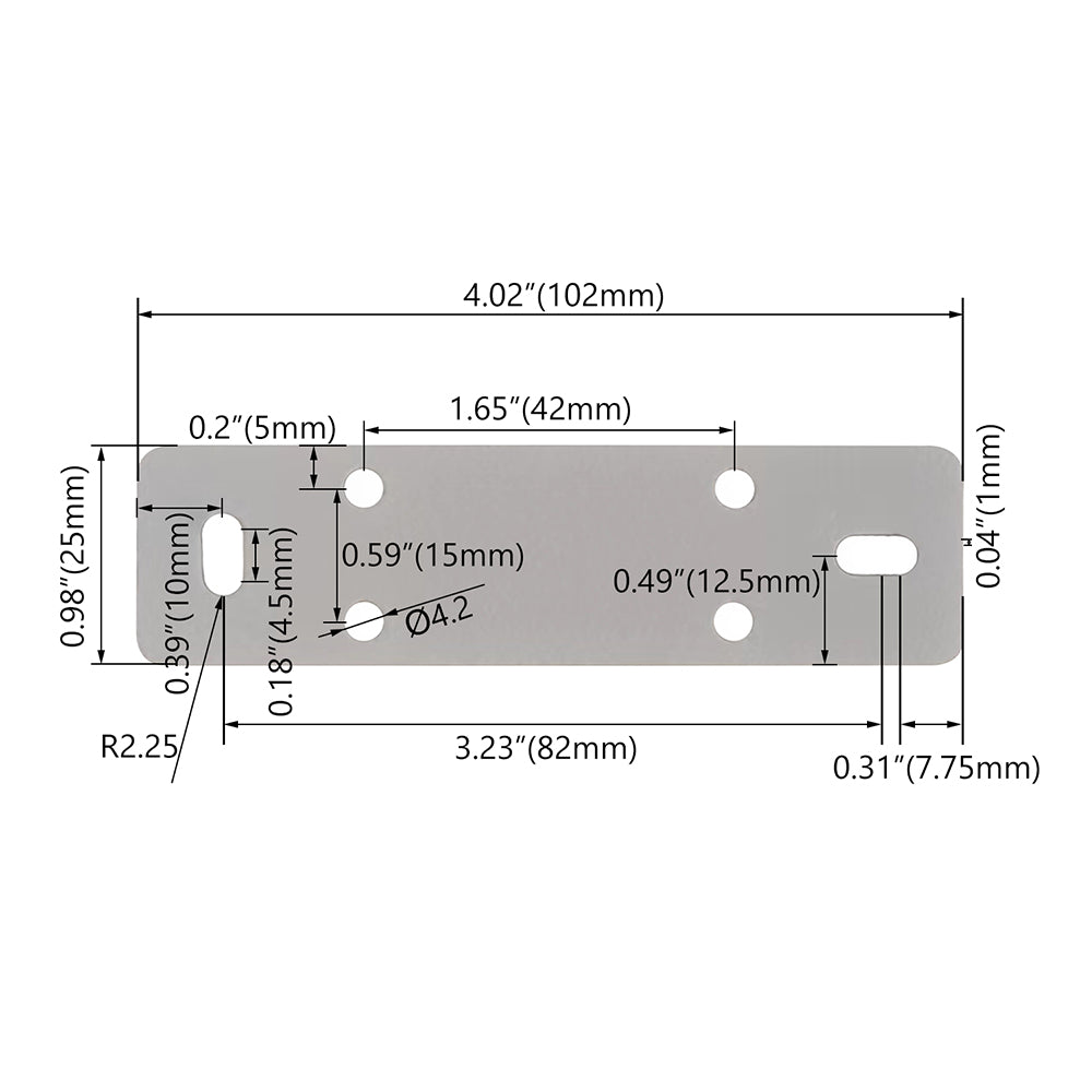 Suction top Mounting Kit For Architecture Selectable LED Linear Light   WSD-OL-SMK