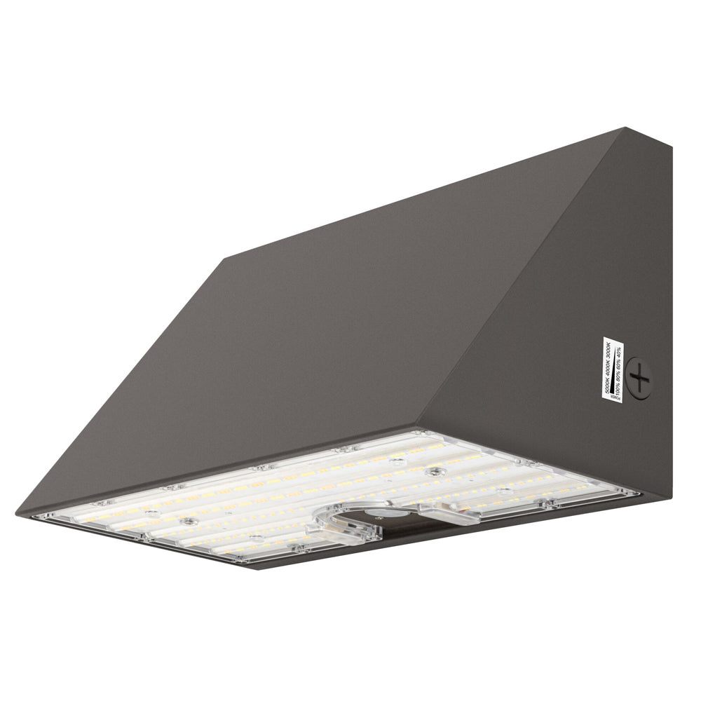 66W-165W Selectable LED Architectural Wall Pack Light AC120-277V WSD-AFW6699132165W27-345K-D-T4-P