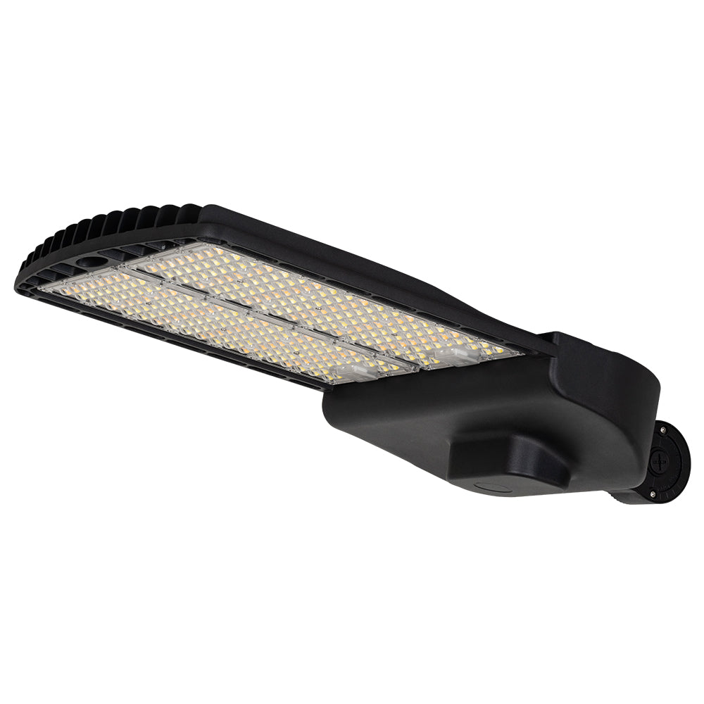 120W-300W BLACK Selectable LED Shoebox Light AC120-277V   WSD-SB12182430W27-45K-B-T3