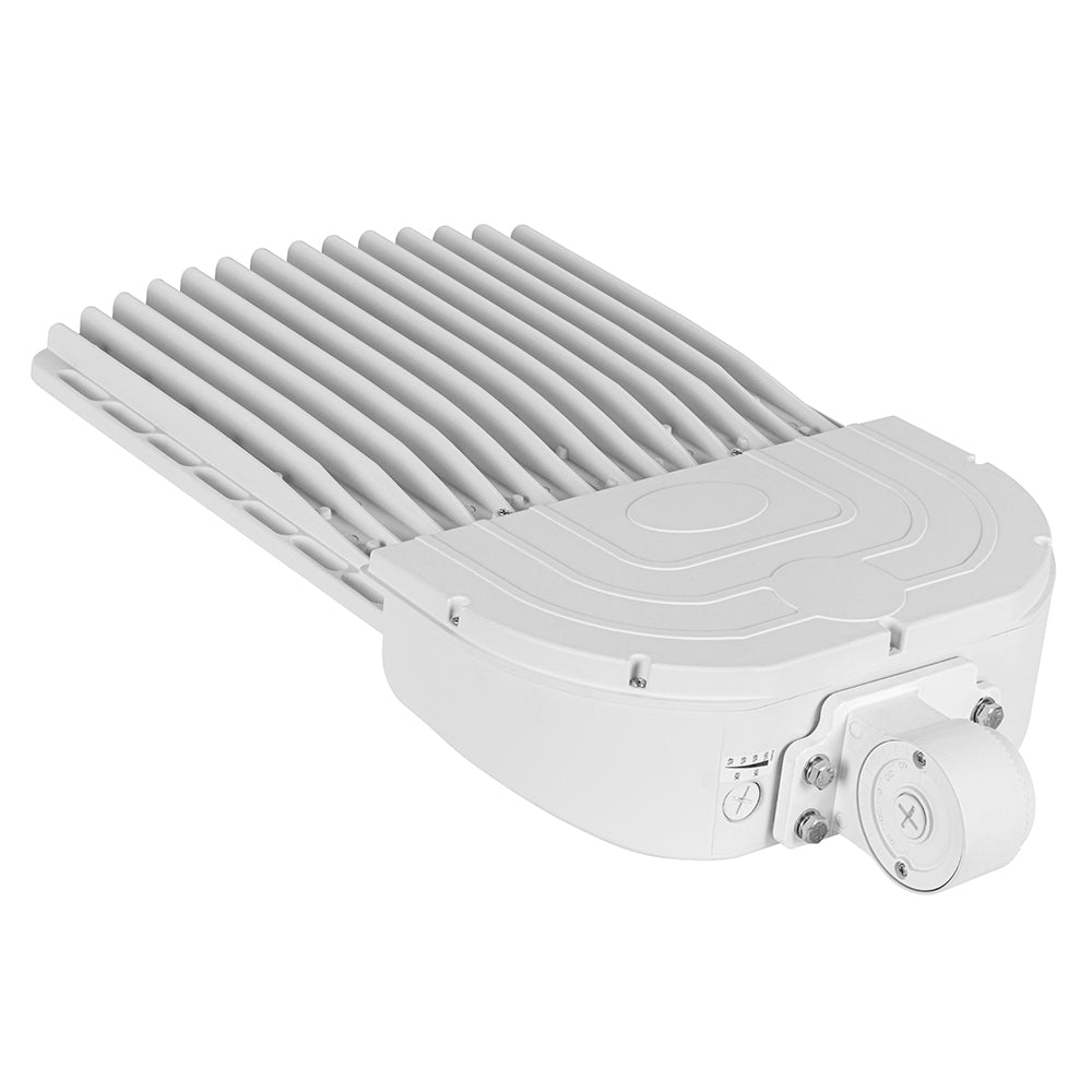 120W-300W WHITE Selectable LED Shoebox Light AC120-277V   WSD-SB12182430W27-45K-W-T3