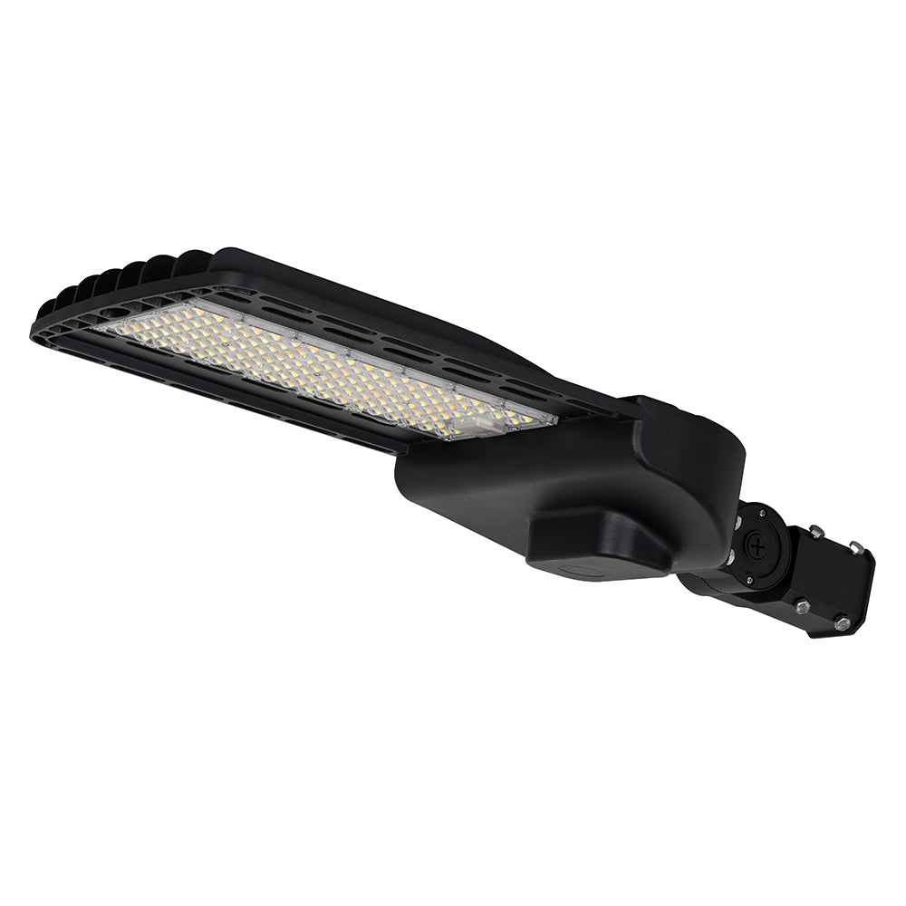 60W-150W BLACK Selectable LED Shoebox Light AC120-277V WSD-SB691215W27-45K-B-T3