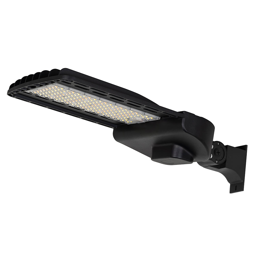 60W-150W BLACK Selectable LED Shoebox Light AC120-277V WSD-SB691215W27-45K-B-T3