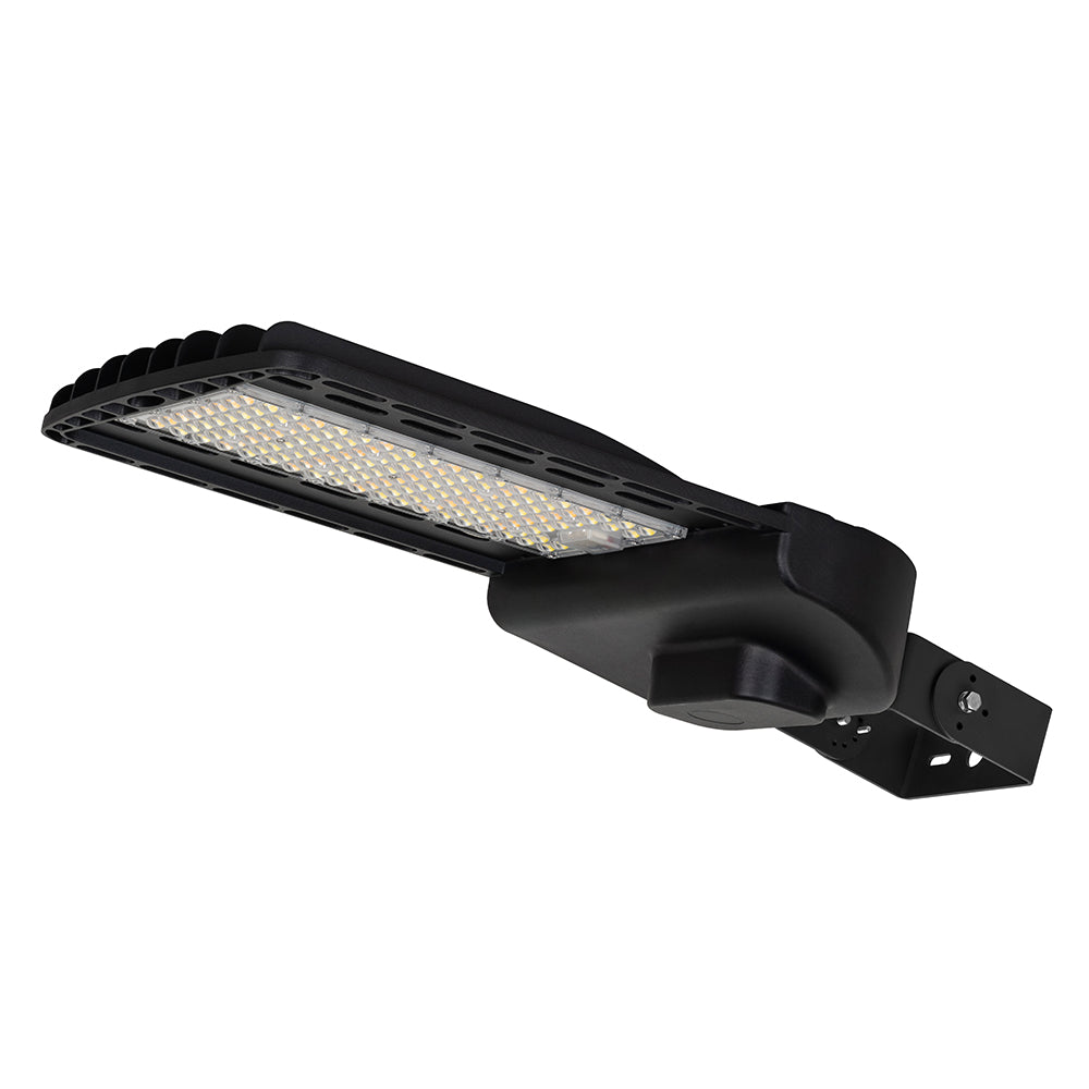 60W-150W BLACK Selectable LED Shoebox Light AC120-277V WSD-SB691215W27-45K-B-T3