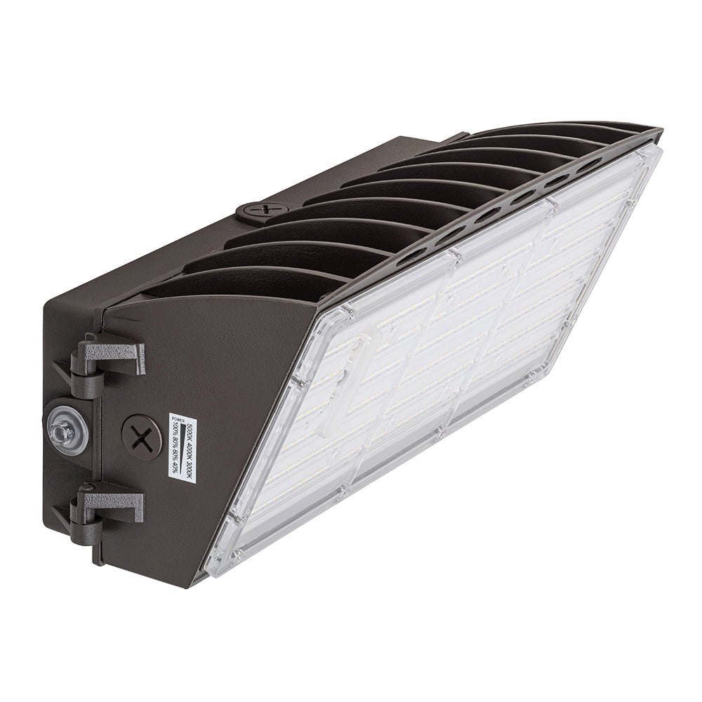 48W-120W Selectable LED Semi Cutoff Wall Pack Light With Photocell AC120-277V   WSD-HWP48729612W27-45K-D-P