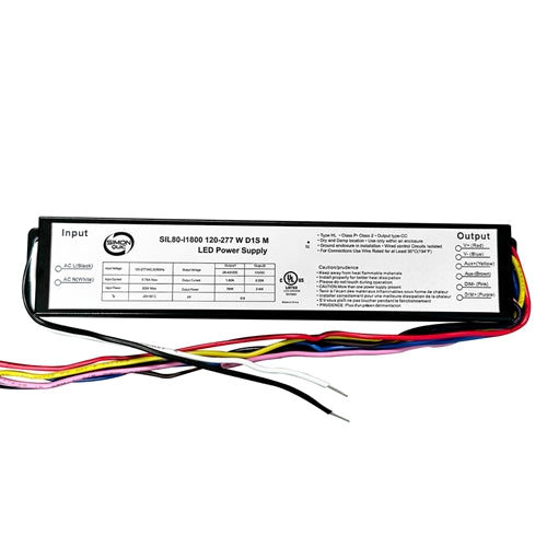 76W LED Power Supply (Dimmable) 12VDC    SIL80-I1800 120-277 W D1S M(-d)