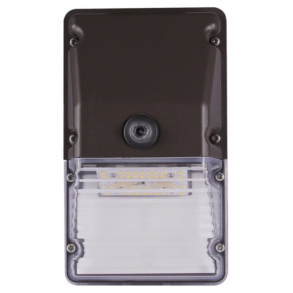 Tunable 15W LED Wall Pack Light With Photocell AC120-277V   WSD-WP015W27-345K-D-P