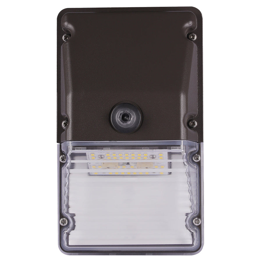 Tunable 15W LED Wall Pack Light With Photocell AC120-277V   WSD-WP015W27-345K-D-P