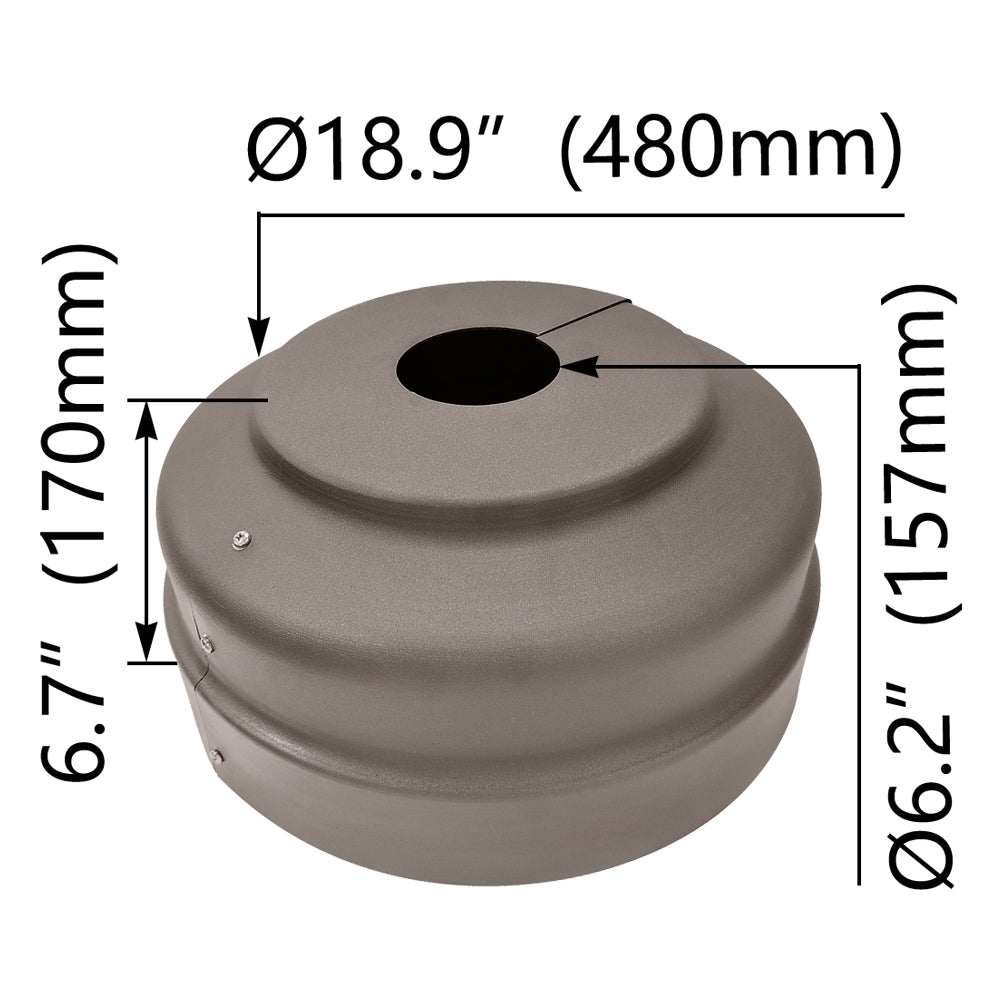 6.2 inch Round Light Pole Base Cover  WSD-18.9IBR6.2-D