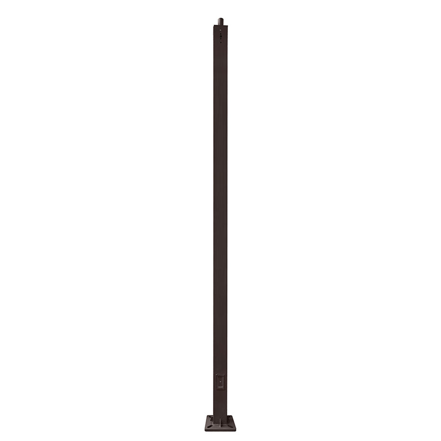 39 Foot Steel 6 Inch Square Light Pole  WSD-39FT6-7G-D-T