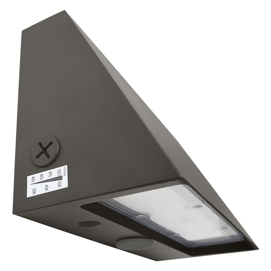 12W-30W Selectable LED Architectural Wall Pack Light with Photocell AC120-277V  WSD-AFW12182430W27-345K-D-P-G2