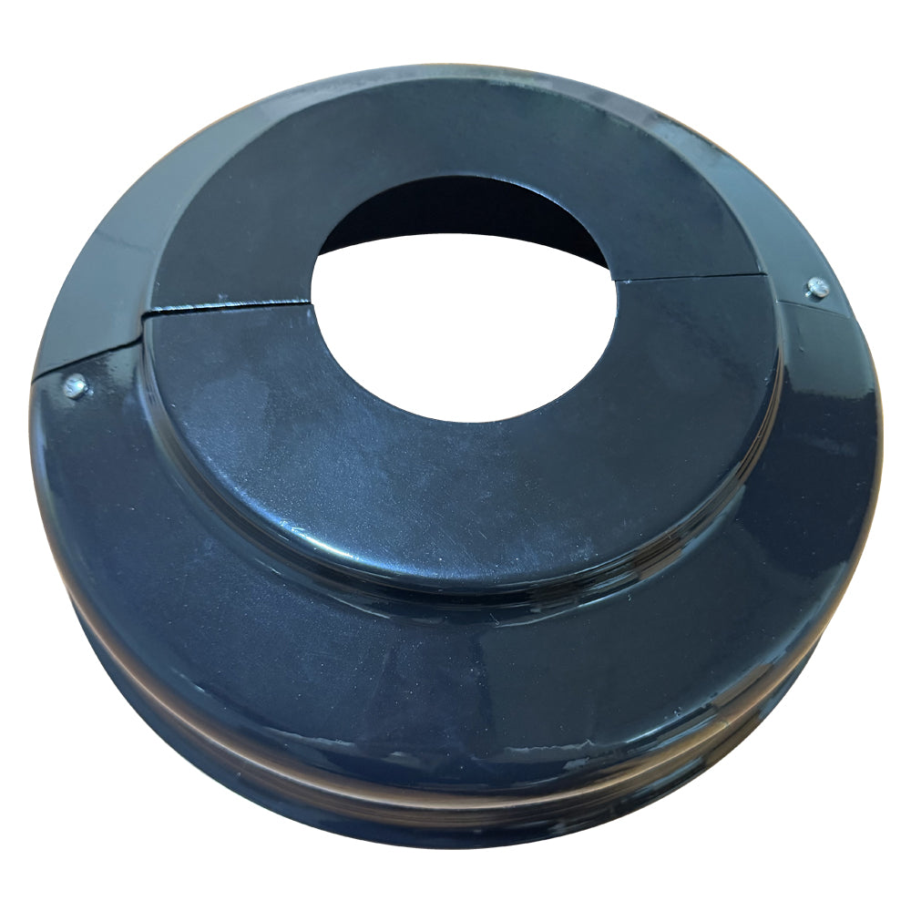 Black 4 inch Round Base Cover    WSD-IBR4-B