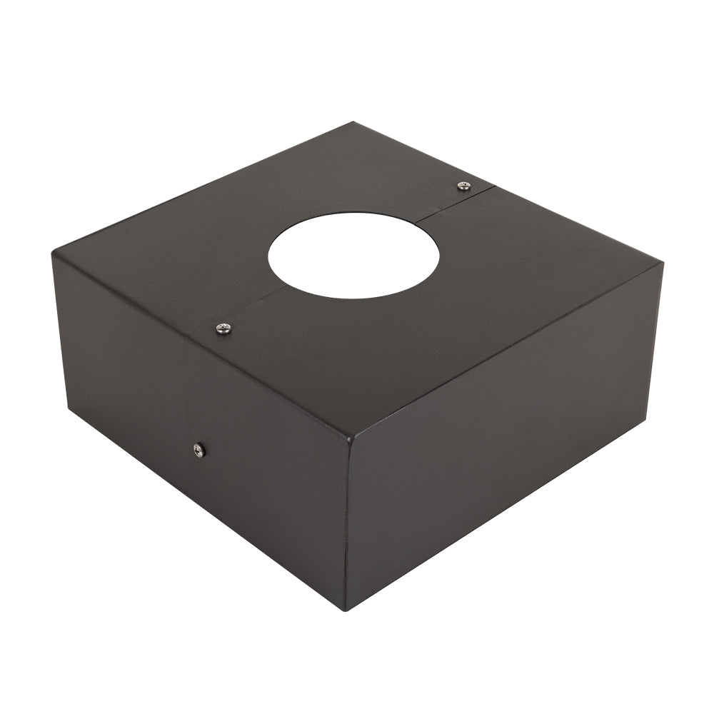 6.5 inch Square with Round Light Pole Base Cover For Round Tapered Light Pole  WSD-IBSR6.5-D