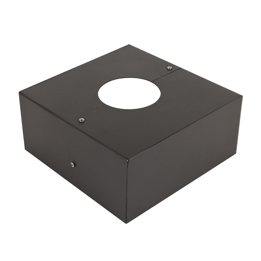 6 inch Square with Round Light Pole Base Cover For Round Tapered Light Pole  WSD-IBSR6-D