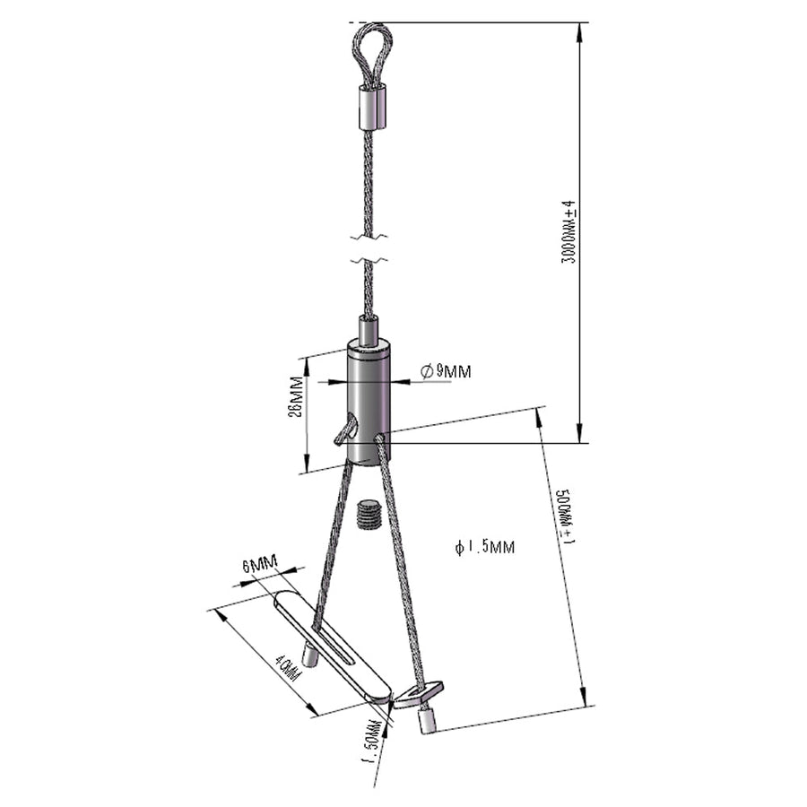 Adjustable cable kit for LHB    WSD-LHB-cable kit