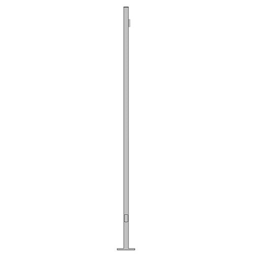 20 Foot Gray Steel 4 Inch Round Light Pole  WSD-R20FT4-10G-G
